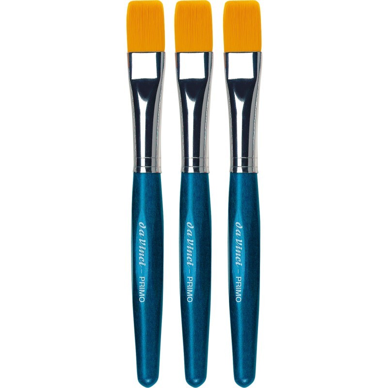 da Vinci PRIMO Preschool Brush, Synthetic, Tempera, Flat, Series 354B, Size 16, Pack of 3