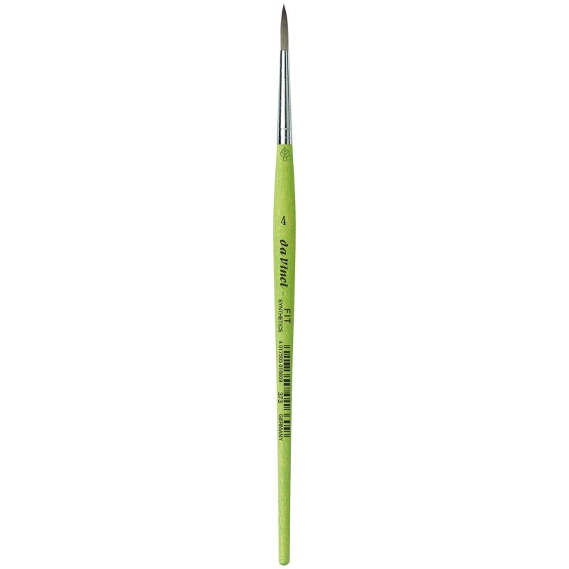 da Vinci FIT Synthetics Student Brush, Synthetic, Acrylic & Tempera, Round, Series 373, Size 4