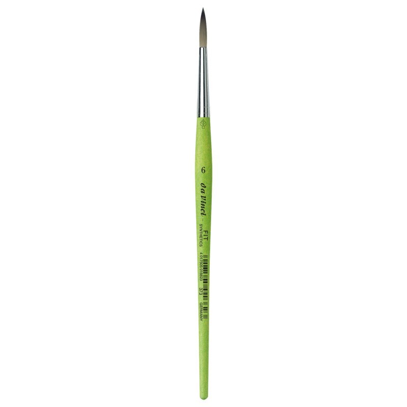 da Vinci FIT Synthetics Student Brush, Synthetic, Acrylic & Tempera, Round, Series 373, Size 6