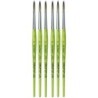 da Vinci FIT Synthetics Student Brush, Synthetic, Acrylic & Tempera, Round, Series 373, Size 8, Pack of 6