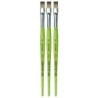 da Vinci FIT Synthetics Student Brush, Synthetic, Acrylic & Tempera, Flat, Series 374, Size 10, Pack of 3