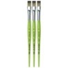 da Vinci FIT Synthetics Student Brush, Synthetic, Acrylic & Tempera, Flat, Series 374, Size 12, Pack of 3