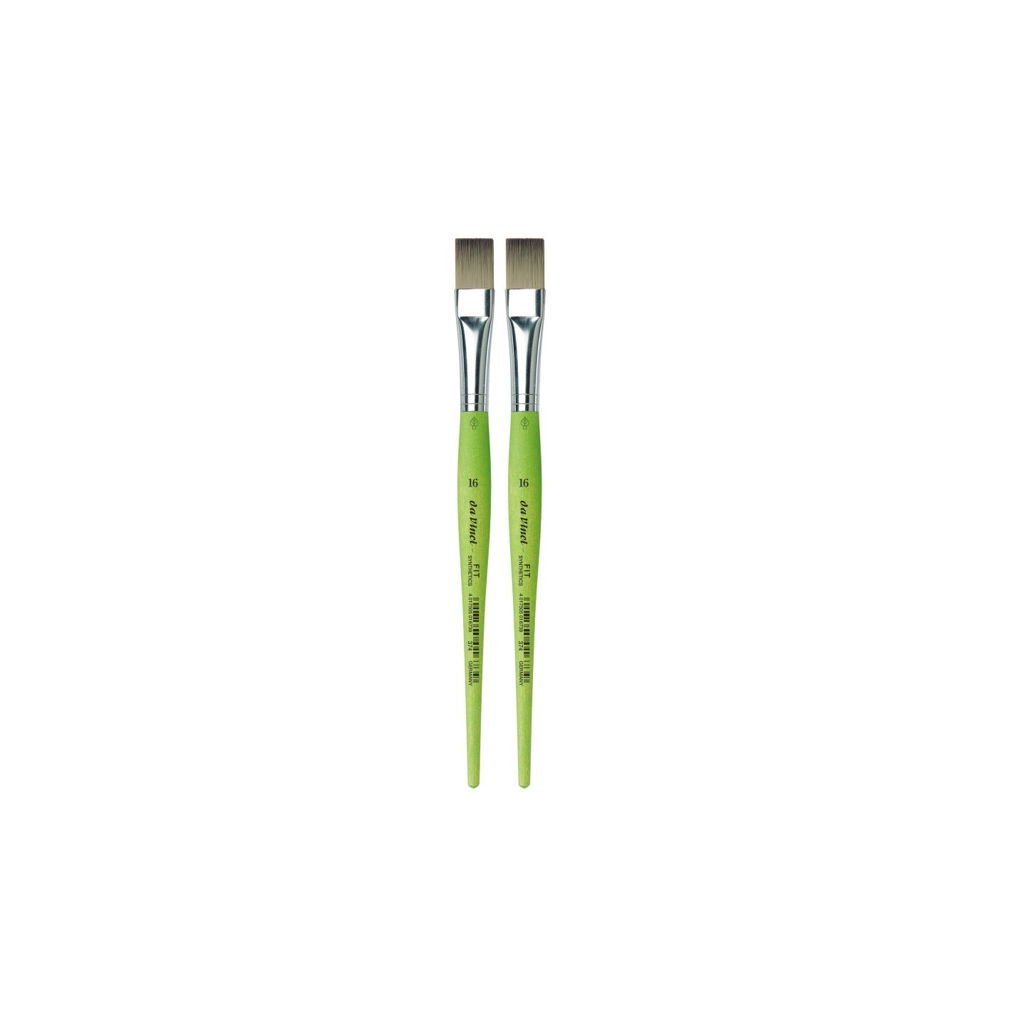 da Vinci FIT Synthetics Student Brush, Synthetic, Acrylic & Tempera, Flat, Series 374, Size 16, Pack of 2