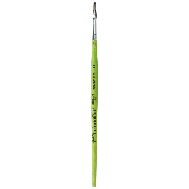 da Vinci FIT Synthetics Student Brush, Synthetic, Acrylic & Tempera, Flat, Series 374, Size 2