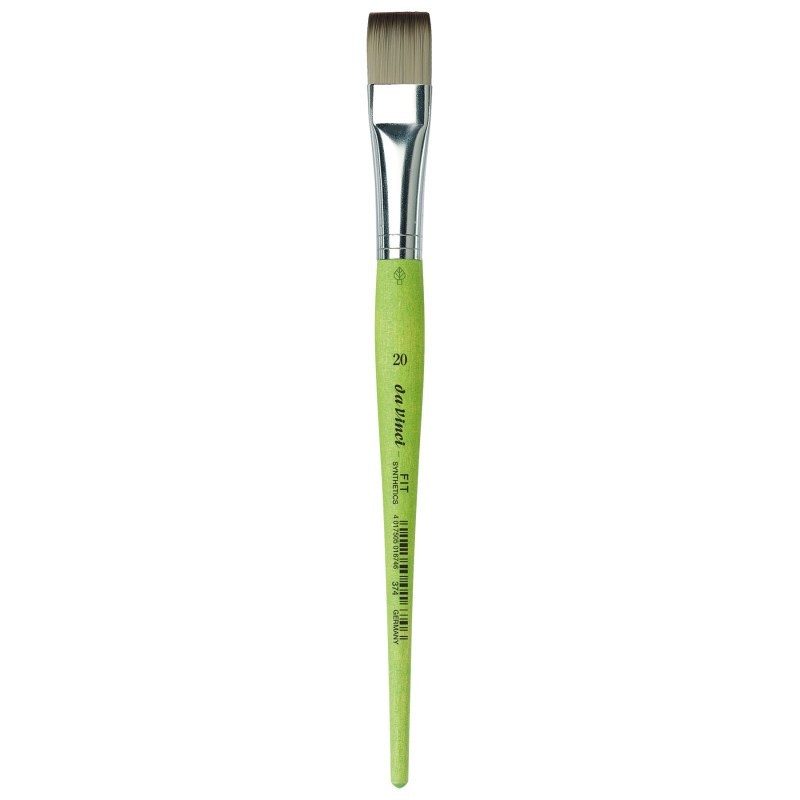 da Vinci FIT Synthetics Student Brush, Synthetic, Acrylic & Tempera, Flat, Series 374, Size 20