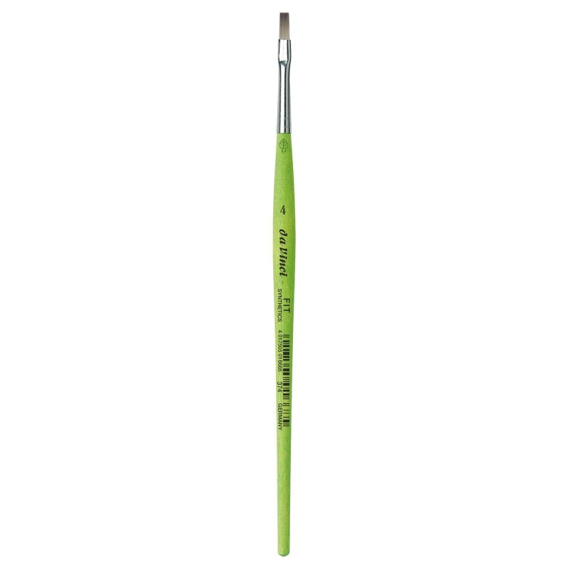 da Vinci FIT Synthetics Student Brush, Synthetic, Acrylic & Tempera, Flat, Series 374, Size 4