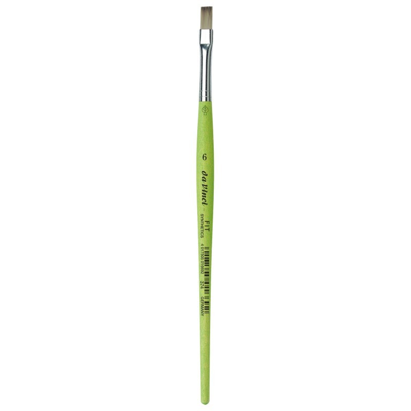 da Vinci FIT Synthetics Student Brush, Synthetic, Acrylic & Tempera, Flat, Series 374, Size 6