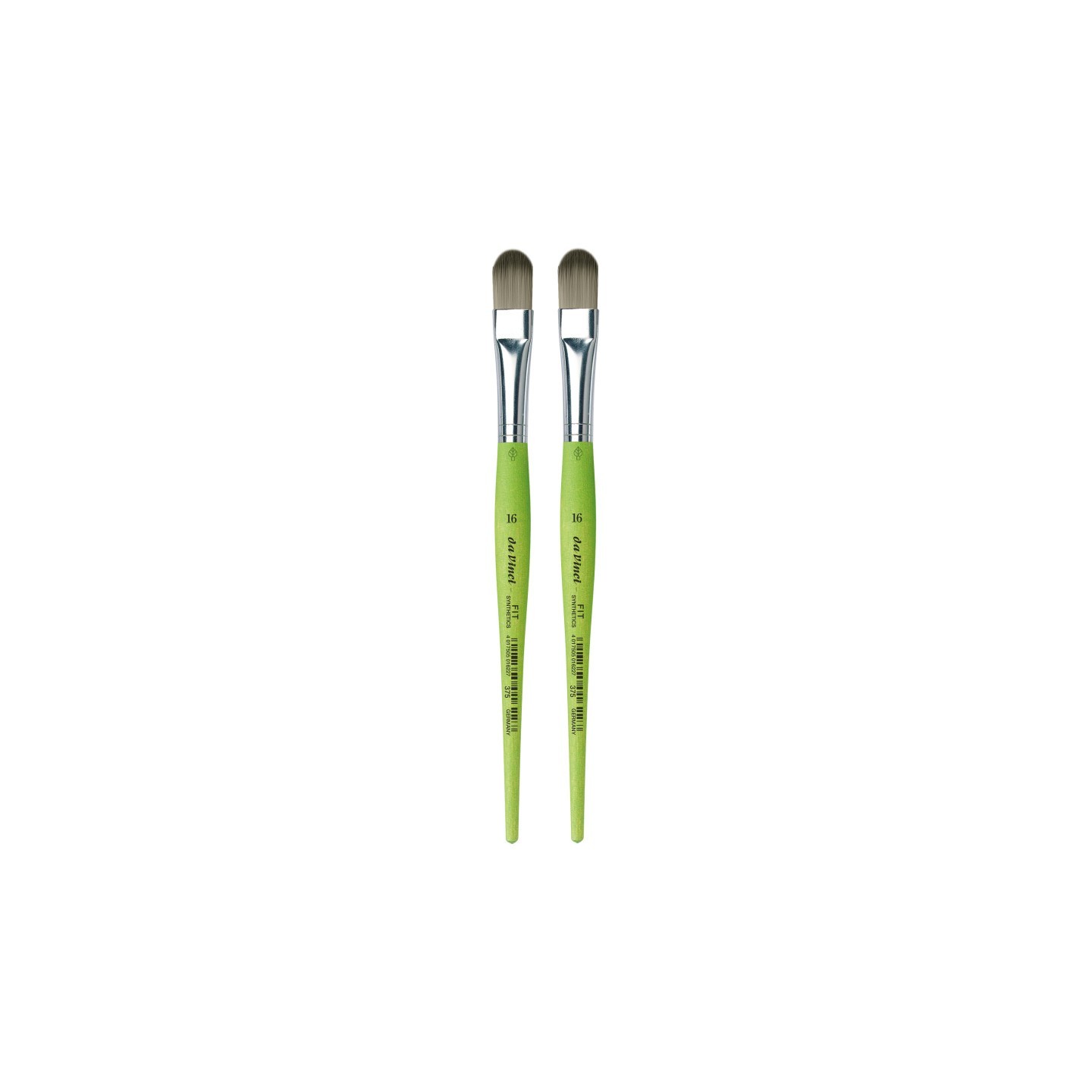 da Vinci FIT Synthetics Student Brush, Synthetic, Acrylic & Tempera, Filbert, Series 375, Size 16, Pack of 2