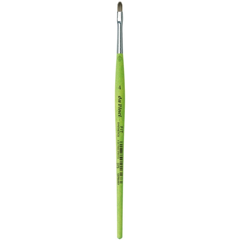 da Vinci FIT Synthetics Student Brush, Synthetic, Acrylic & Tempera, Filbert, Series 375, Size 4