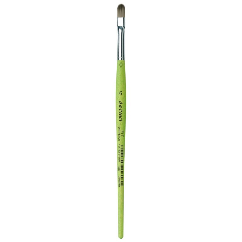 da Vinci FIT Synthetics Student Brush, Synthetic, Acrylic & Tempera, Filbert, Series 375, Size 6