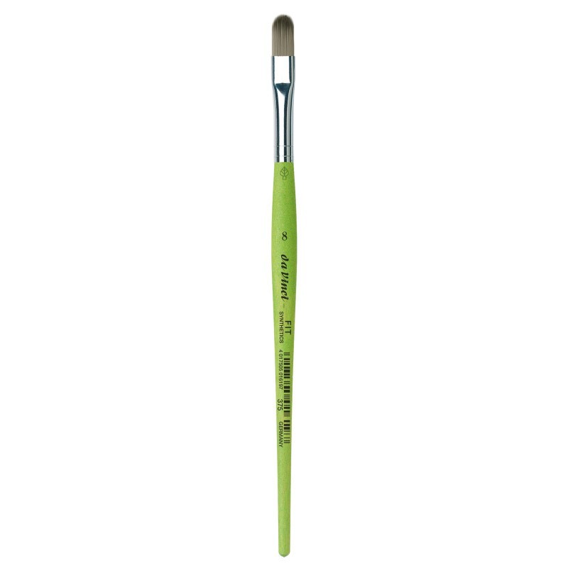 da Vinci FIT Synthetics Student Brush, Synthetic, Acrylic & Tempera, Filbert, Series 375, Size 8