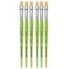 da Vinci FIT Synthetics Student Brush, Synthetic, Acrylic & Oil, Flat, Series 379, Size 10, Pack of 6