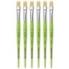 da Vinci FIT Synthetics Student Brush, Synthetic, Acrylic & Oil, Flat, Series 379, Size 12, Pack of 6
