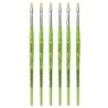 da Vinci FIT Synthetics Student Brush, Synthetic, Acrylic & Oil, Flat, Series 379, Size 4, Pack of 6