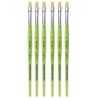 da Vinci FIT Synthetics Student Brush, Synthetic, Acrylic & Oil, Flat, Series 379, Size 6, Pack of 6