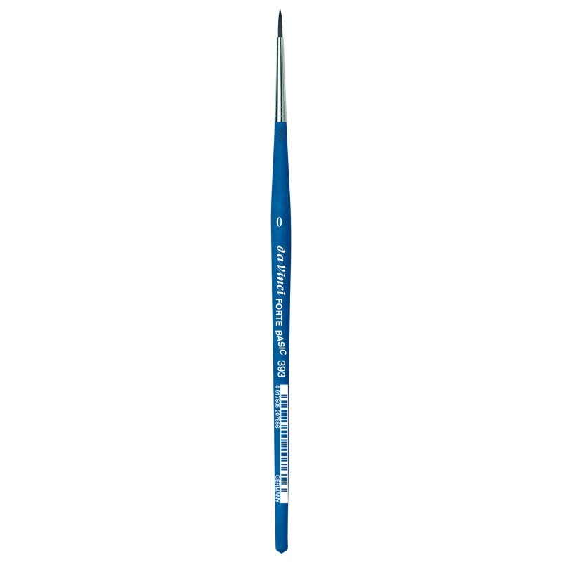 da Vinci FORTE BASIC Student Brush, Synthetic, Acrylic, Round, Series 393, Size 0