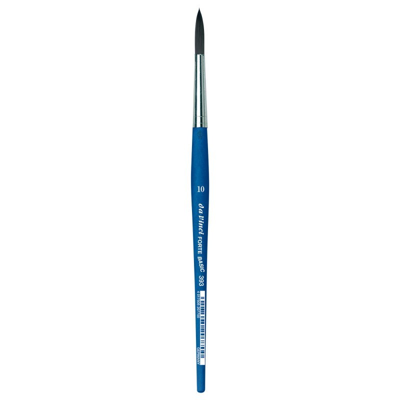 da Vinci FORTE BASIC Student Brush, Synthetic, Acrylic, Round, Series 393, Size 10