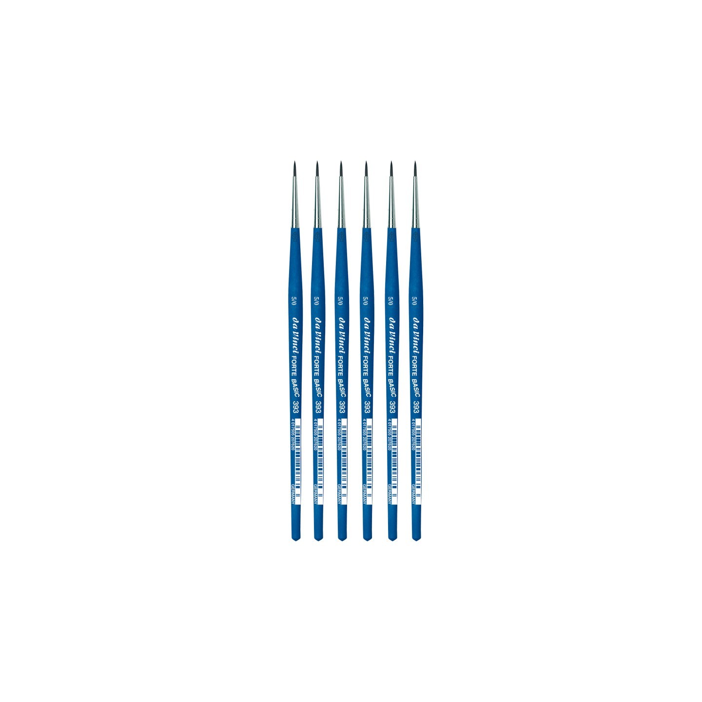 da Vinci FORTE BASIC Student Brush, Synthetic, Acrylic, Round, Series 393, Size -5, Pack of 6