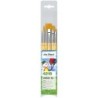 da Vinci JUNIOR Synthetics Student Brushes, Synthetic, Acrylic & Tempera, Assorted, 6 Brush Set