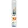 da Vinci NOVA Model Painting Brushes, Synthetic, All Paint Types, Round, Series 1570, Assorted Sizes, 4 Brush Set
