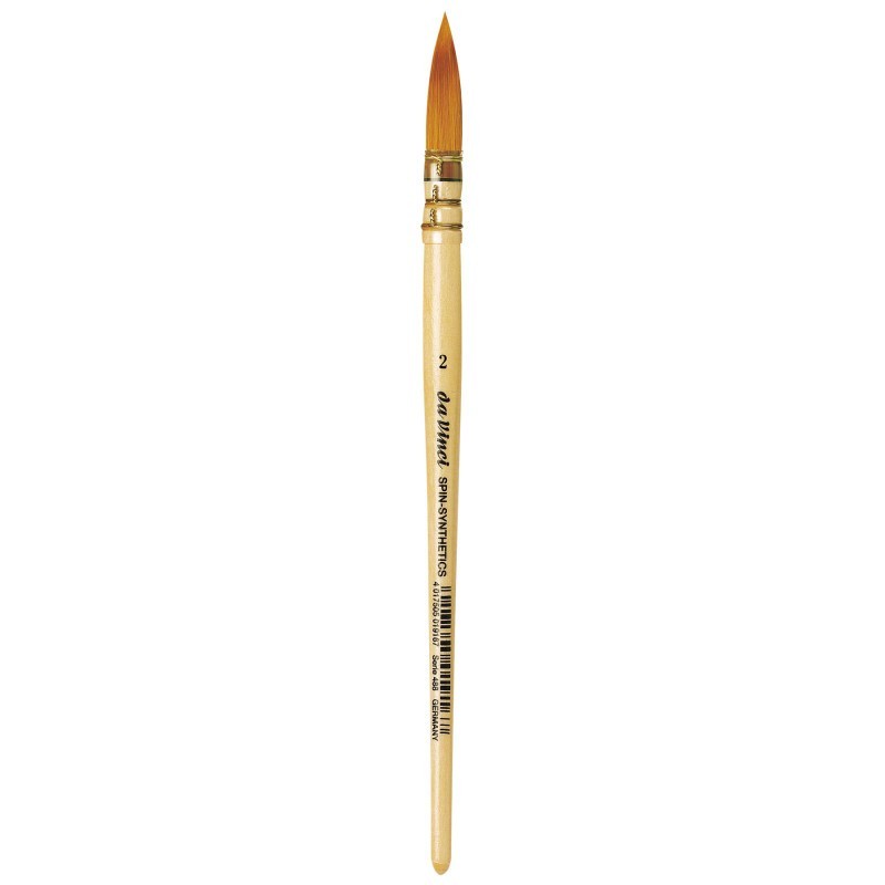 da Vinci COSMOTOP-SPIN Quill Brush, Synthetic, Watercolor & Indian Ink, Round, Series 488, Size 2