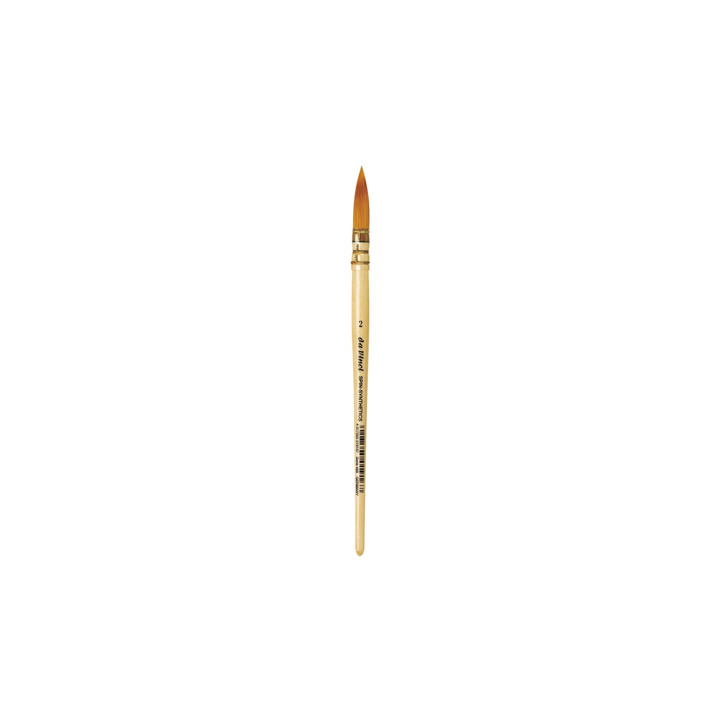 da Vinci COSMOTOP-SPIN Quill Brush, Synthetic, Watercolor & Indian Ink, Round, Series 488, Size 2