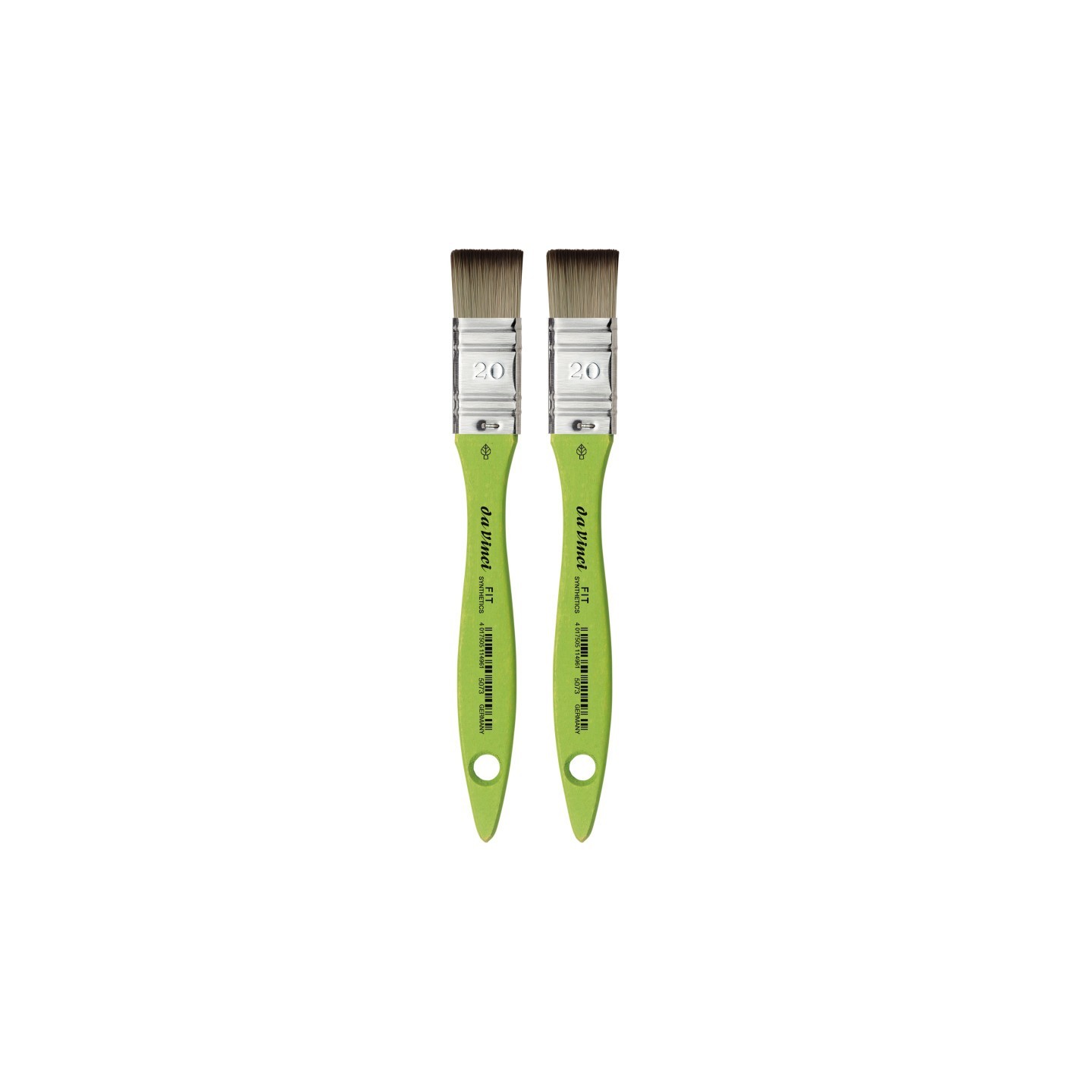 da Vinci FIT Synthetics Student Brush, Synthetic, Acrylic, Watercolor & Oil, Mottler, Series 5073, Size 20, Pack of 2