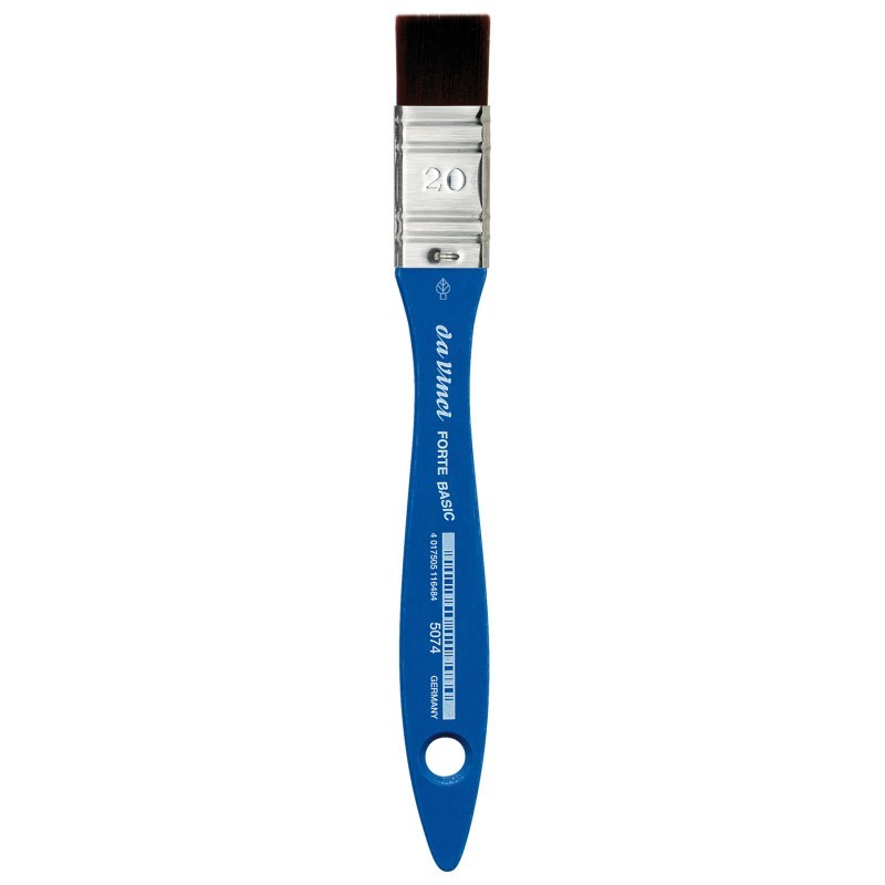 da Vinci FORTE BASIC Mottler Brush, Synthetic, Acrylic, Flat, Series 5074, Size 20