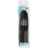 da Vinci CASANEO Travel Pocket Brush, Extra Soft Synthetic, Watercolor, Series 5382-1593, 3 Brush Set in Case