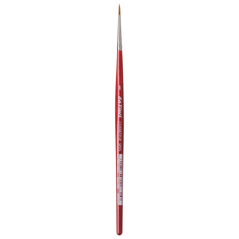 da Vinci COSMOTOP-SPIN Silkpainting Brush, Synthetic, Watercolor, Round, Size 1