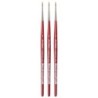 da Vinci COSMOTOP-SPIN Silkpainting Brush, Synthetic, Watercolor, Round, Size 1, Pack of 3