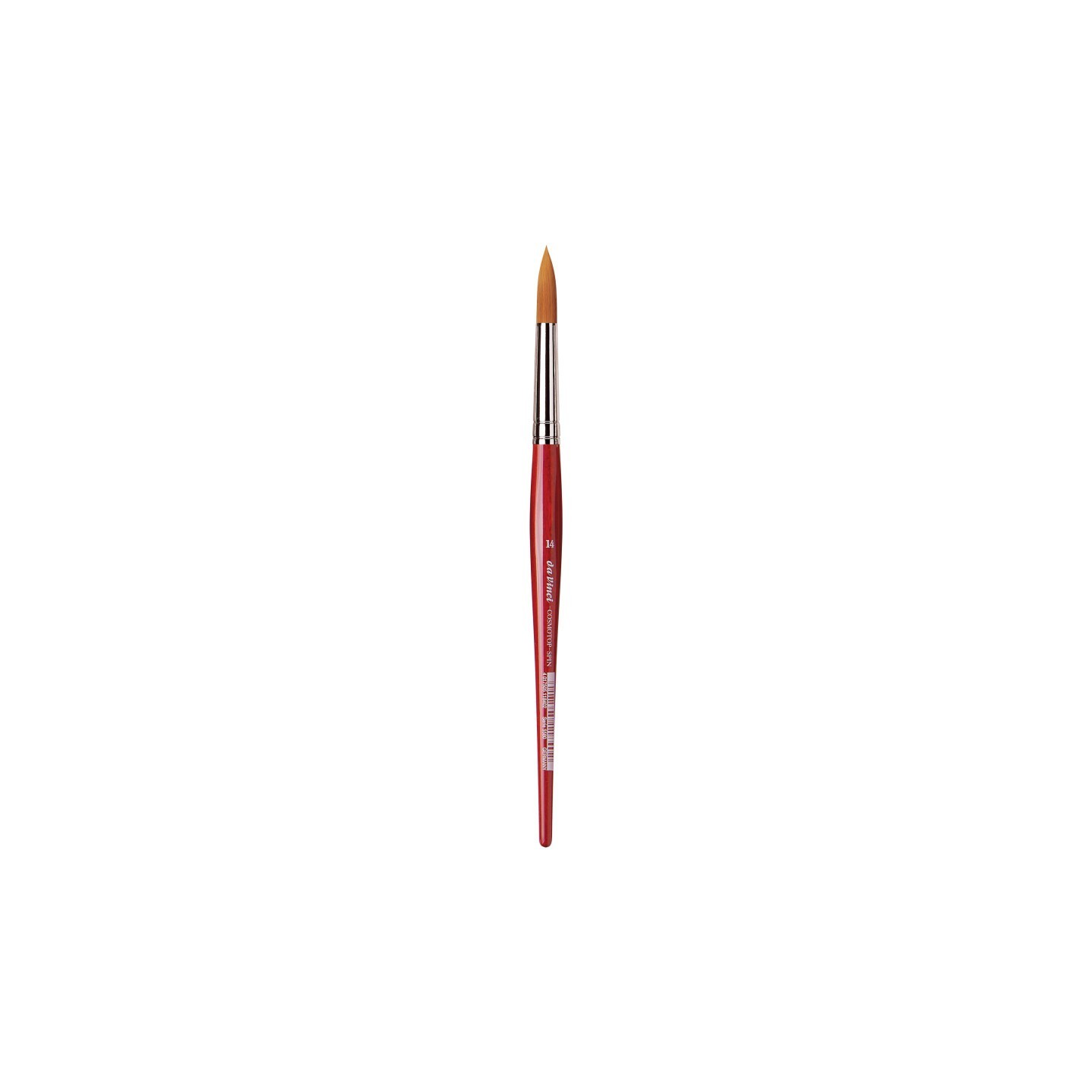 da Vinci COSMOTOP-SPIN Silkpainting Brush, Synthetic, Watercolor, Round, Size 14