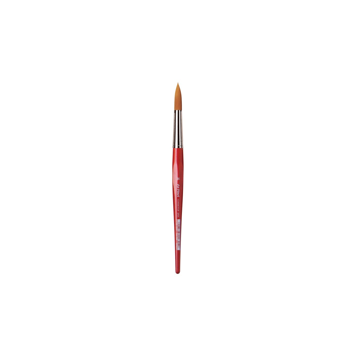 da Vinci COSMOTOP-SPIN Silkpainting Brush, Synthetic, Watercolor, Round, Size 16