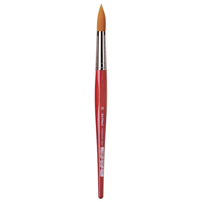 da Vinci COSMOTOP-SPIN Silkpainting Brush, Synthetic, Watercolor, Round, Size 20