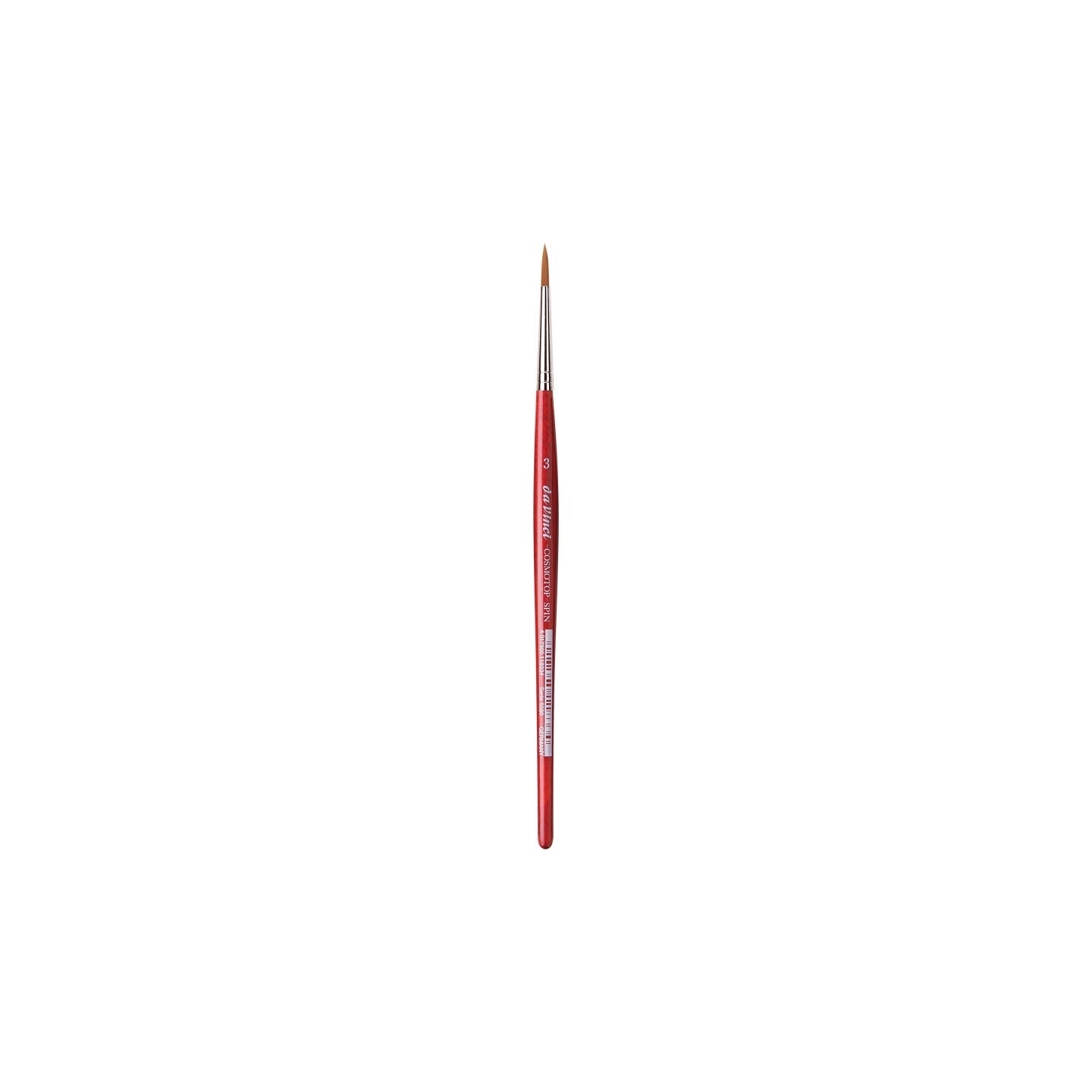 da Vinci COSMOTOP-SPIN Silkpainting Brush, Synthetic, Watercolor, Round, Size 3