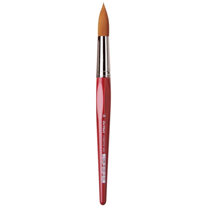 da Vinci COSMOTOP-SPIN Silkpainting Brush, Synthetic, Watercolor, Round, Size 30