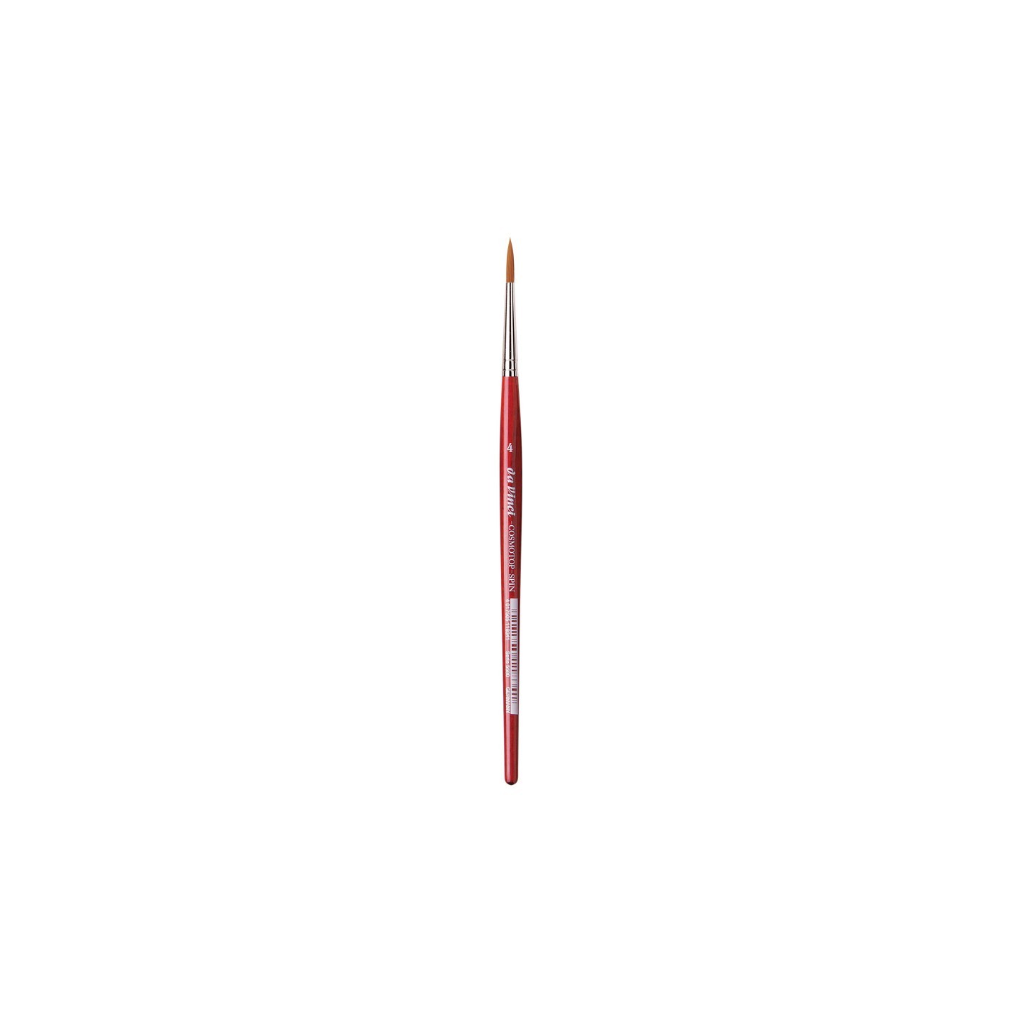 da Vinci COSMOTOP-SPIN Silkpainting Brush, Synthetic, Watercolor, Round, Size 4
