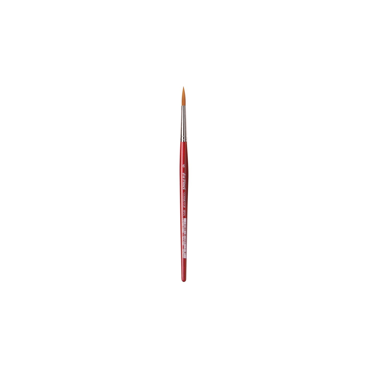 da Vinci COSMOTOP-SPIN Silkpainting Brush, Synthetic, Watercolor, Round, Size 6