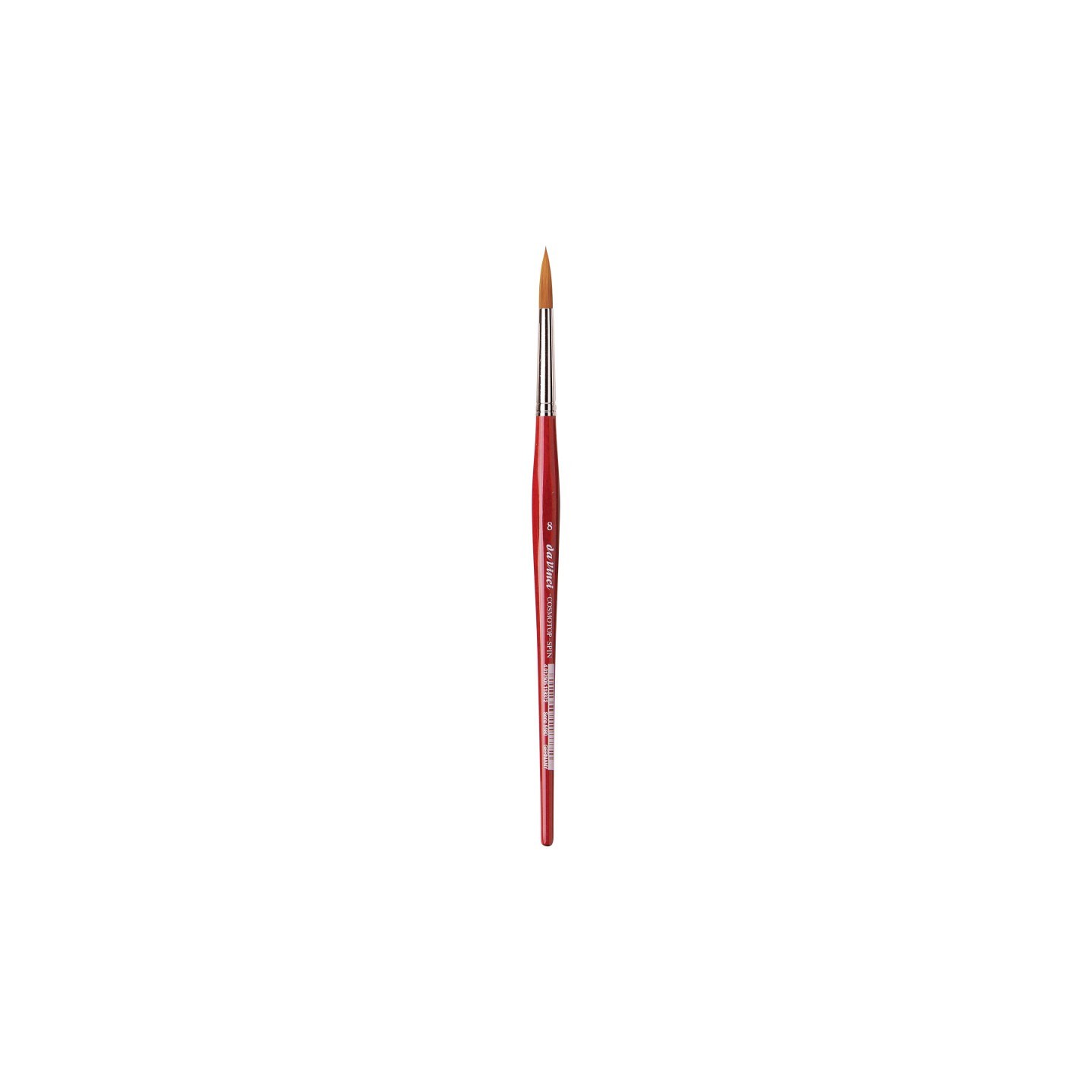 da Vinci COSMOTOP-SPIN Silkpainting Brush, Synthetic, Watercolor, Round, Size 8