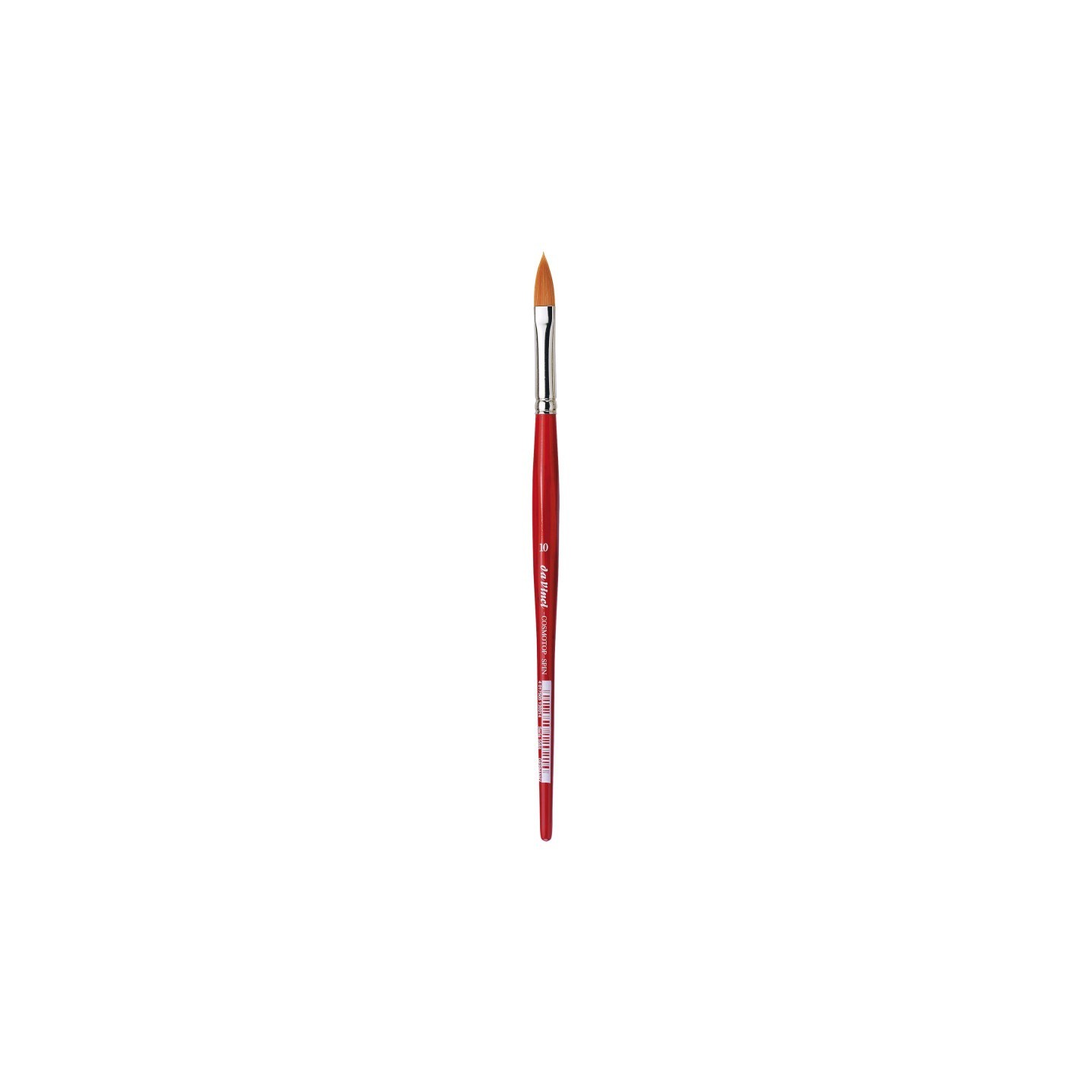 da Vinci COSMOTOP-SPIN Silkpainting Brush, Synthetic, Watercolor, Oval-Pointed, Size 10