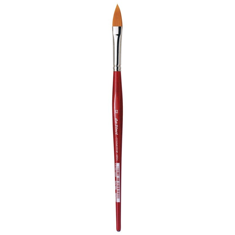 da Vinci COSMOTOP-SPIN Silkpainting Brush, Synthetic, Watercolor, Oval-Pointed, Size 12