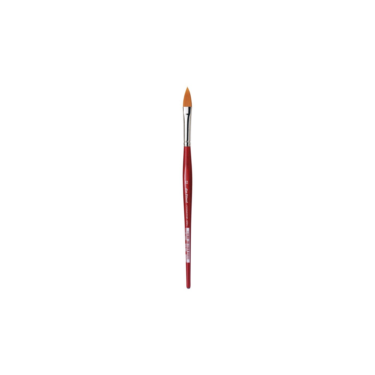 da Vinci COSMOTOP-SPIN Silkpainting Brush, Synthetic, Watercolor, Oval-Pointed, Size 12