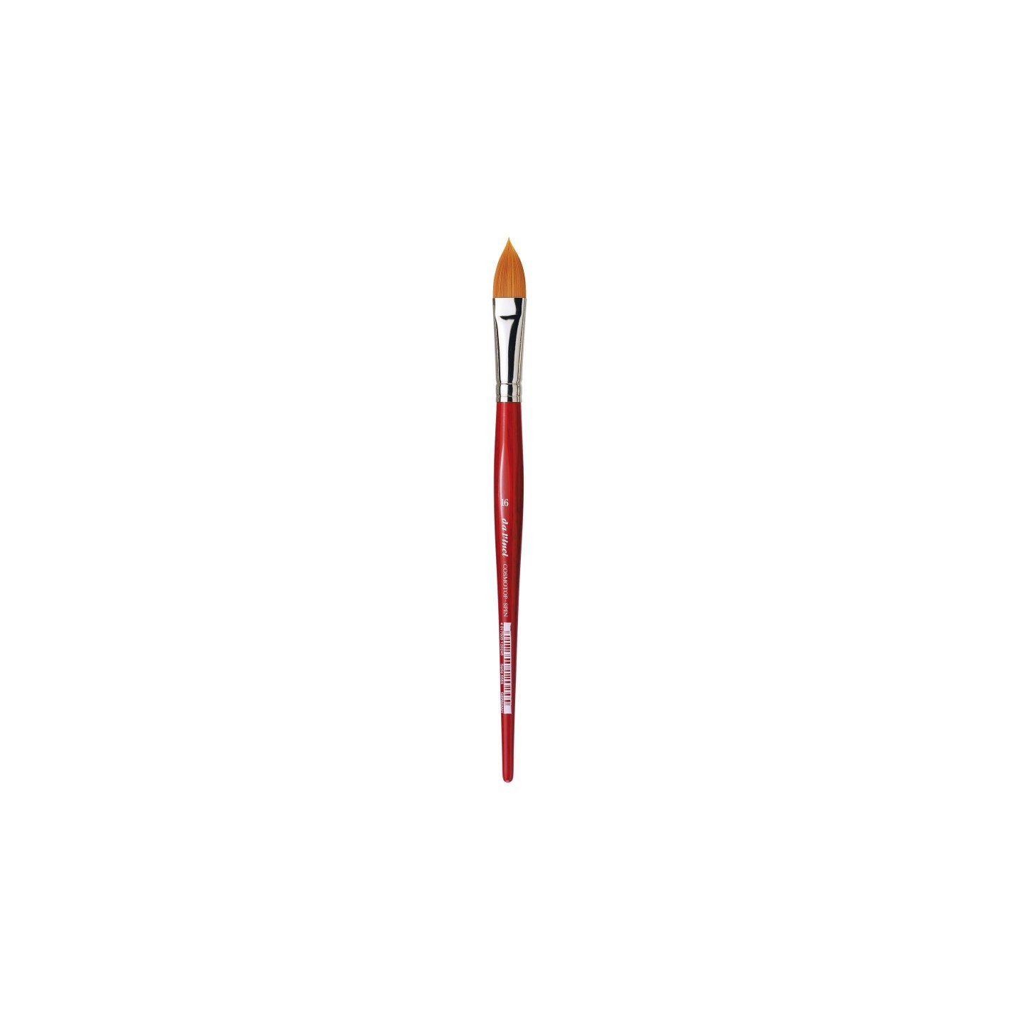 da Vinci COSMOTOP-SPIN Silkpainting Brush, Synthetic, Watercolor, Oval-Pointed, Size 16