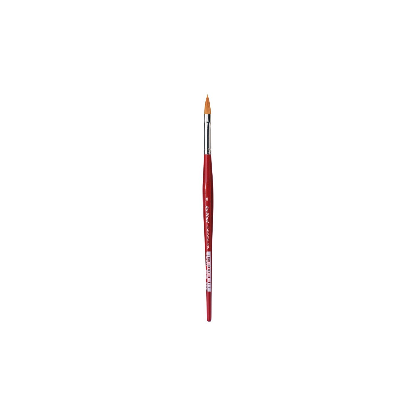 da Vinci COSMOTOP-SPIN Silkpainting Brush, Synthetic, Watercolor, Oval-Pointed, Size 8