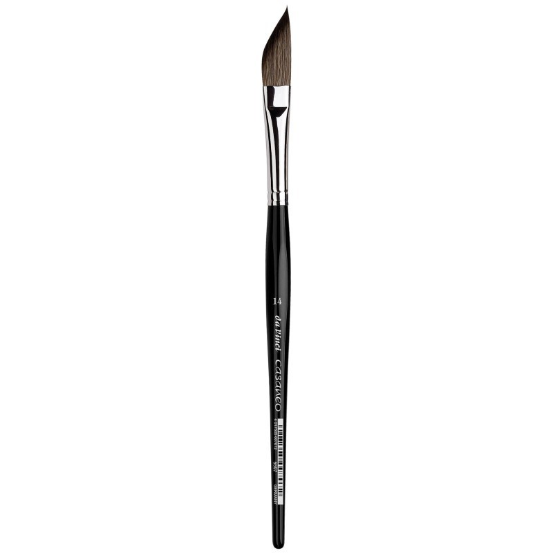 da Vinci CASANEO Sword Shape, Extra Soft Synthetic, Watercolor & Acrylic, Slant, Series 5597, Size 14