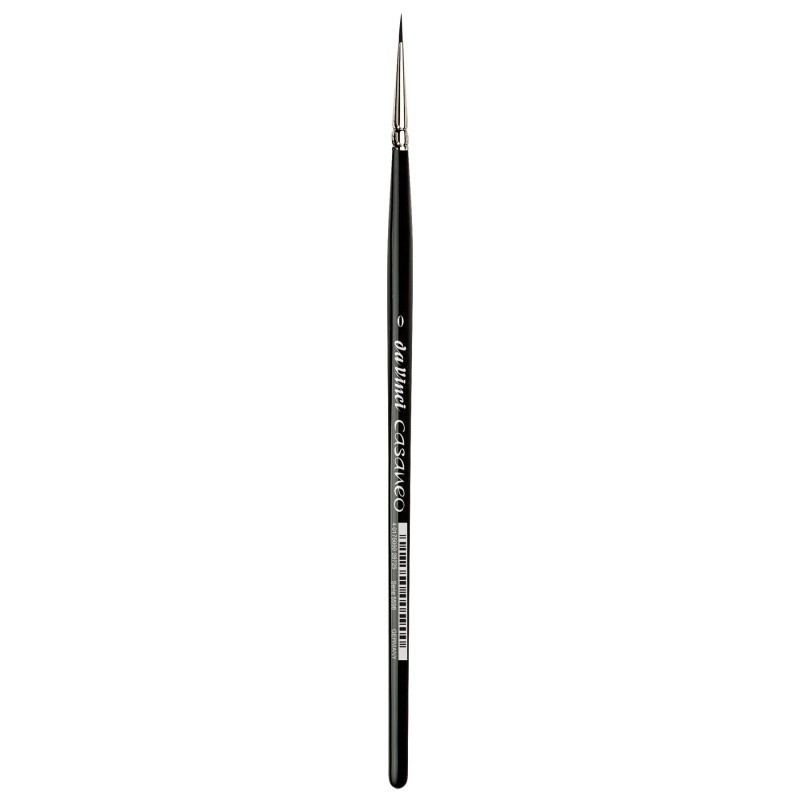 da Vinci CASANEO Silkpainting & Wash, Extra Soft Synthetic, Watercolor & Acrylic, Round, Series 5598, Size 0