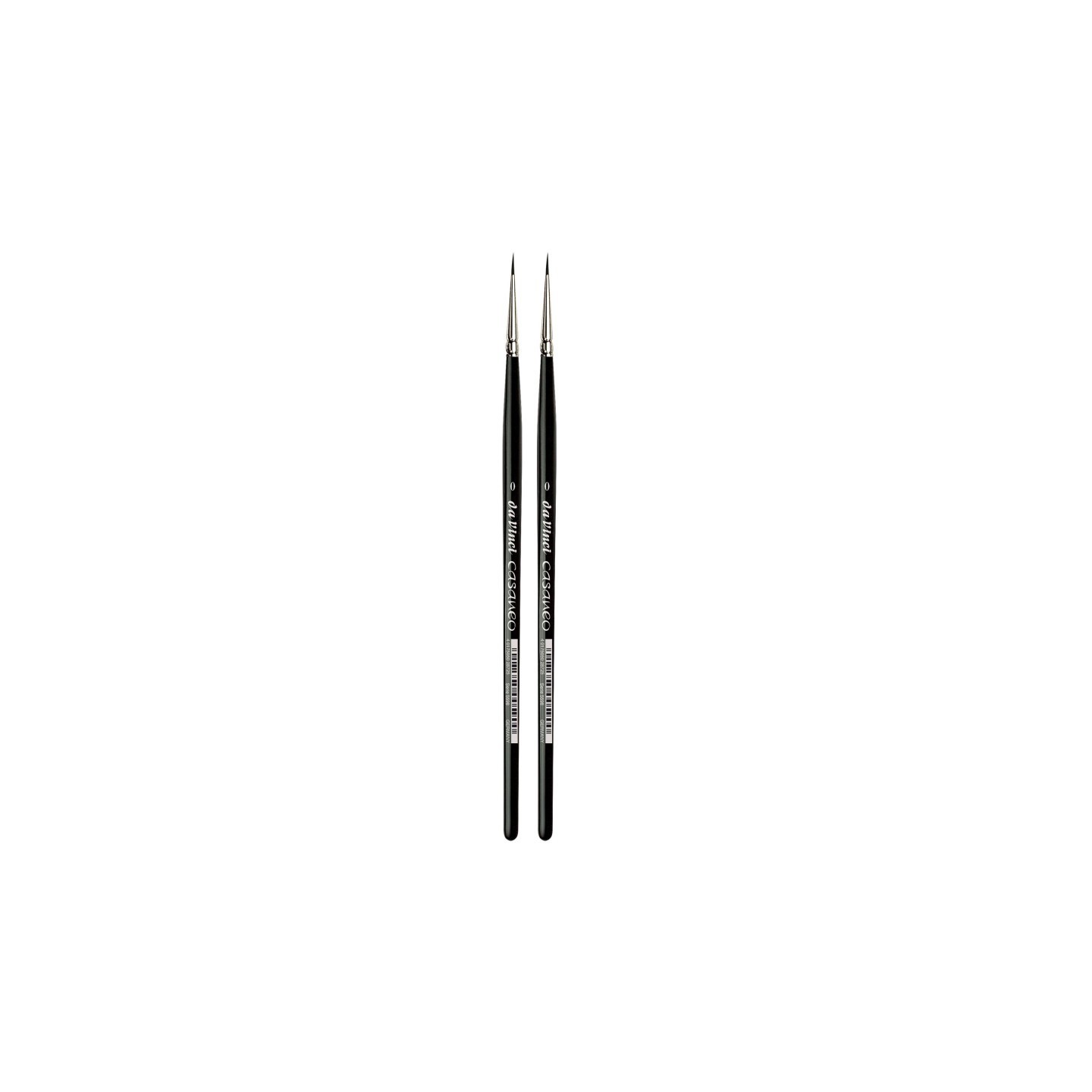 da Vinci CASANEO Silkpainting & Wash, Extra Soft Synthetic, Watercolor & Acrylic, Round, Series 5598, Size 0, Pack of 2