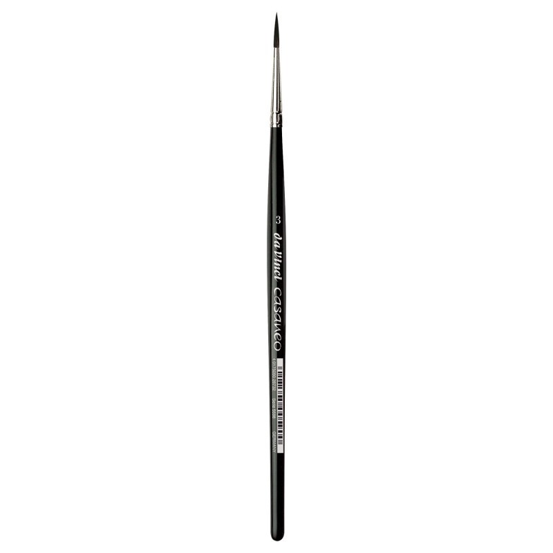 da Vinci CASANEO Silkpainting & Wash, Extra Soft Synthetic, Watercolor & Acrylic, Round, Series 5598, Size 3