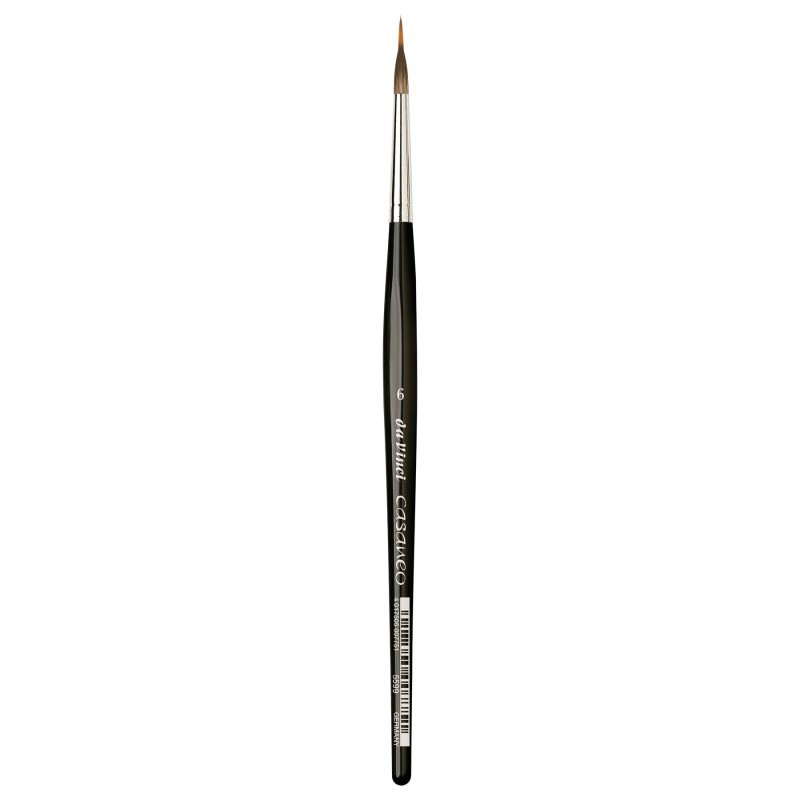 da Vinci CASANEO Liner with inlaid COLINEO needle tip, Synthetic, Watercolor & Acrylic, Series 5599, Size 6