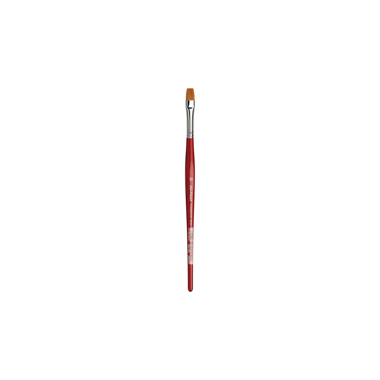 da Vinci COSMOTOP-SPIN Silkpainting Brush, Synthetic, Watercolor, Flat, Size 10